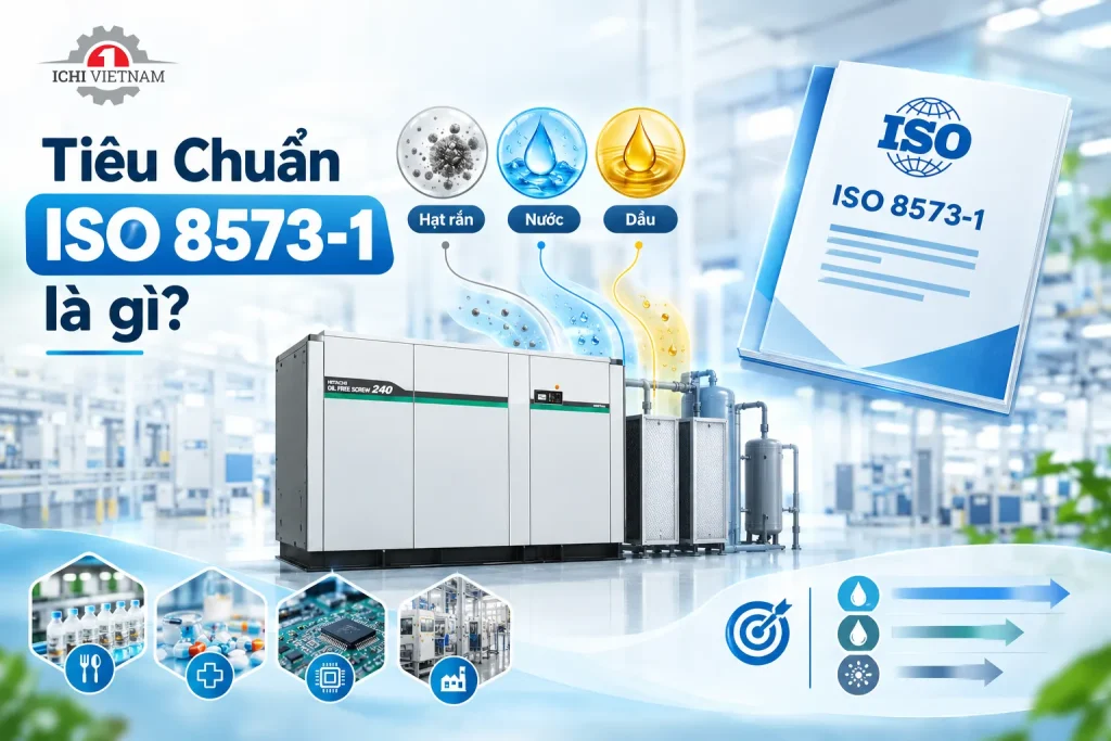 Tiêu chuẩn ISO 8573-1 cho chất lượng khí nén trong sản xuất